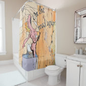 シャワーおもしろいノベルティで歌うユーモア漫画 シャワーカーテン (インサイチュ)