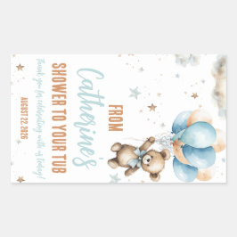 シャワーから浴槽のお気に入りのプレゼントまで 長方形シール