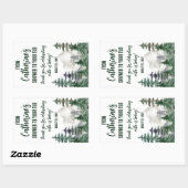 シャワーから浴槽のお気に入りのプレゼントまで 長方形シール (シート)