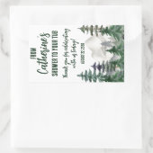 シャワーから浴槽のお気に入りのプレゼントまで 長方形シール (バッグ)