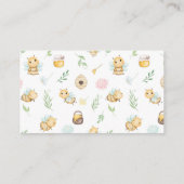 シャワーかわいいビー男女兼用赤ちゃんシャワー エンクロージャーカード (裏面)