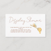 シャワーかわいいビー男女兼用赤ちゃんシャワー エンクロージャーカード (正面)