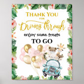 シャワーでドライブのお気に入りの看板 | Safariの友だち ポスター (正面)