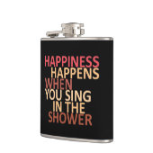 シャワーで歌うと幸せが起こる フラスク (左)