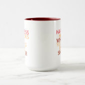 シャワーで歌うと幸せが起こる マグカップ (中央)