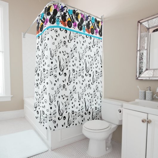 シャワーで歌う シャワーカーテン (インサイチュ)