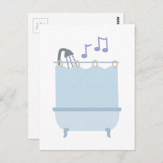 シャワーで歌って下さい ポストカード (正面/裏面)