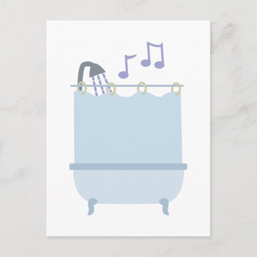 シャワーで歌って下さい ポストカード (正面)