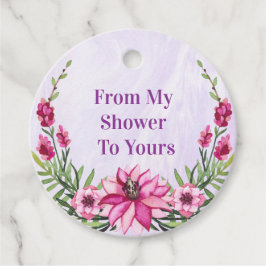 シャワーのギフト フェイバータグ