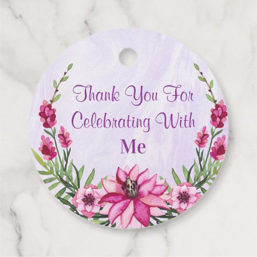 シャワーのギフト フェイバータグ (裏面)