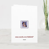 シャワーのサンタ シーズンカード (裏面)