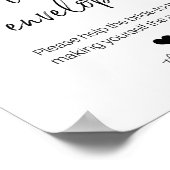 シャワーのポスター用の封筒に宛名を書く ポスター (角)