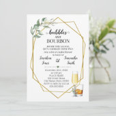 シャワーの前にバブル＆バーボン ゴールドグリーン 招待状 (スタンド正面)