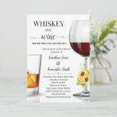 シャワーの前にヒマワリのウィスキーとワイン 招待状 (スタンド正面)