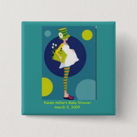 シャワーの好意ボタン 缶バッジ (正面)