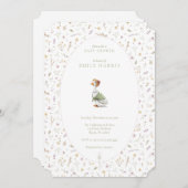 シャワーの招待 – ストーリーブックピンク 招待状 (正面/裏面)