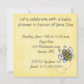 シャワーの招待 招待状 (裏面)