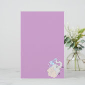 シャワーの文房具の象 便箋 (スタンド正面)