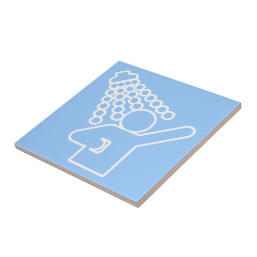 シャワーの記号 タイル (側面)