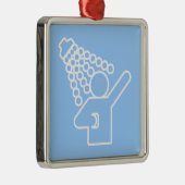 シャワーの記号 メタルオーナメント (右)