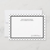 シャワーはメッセージカード、白黒の金ゴールド感謝していしています サンキューカード (裏面)