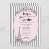 シャワーへのパリシック招待 招待状 (正面/裏面)