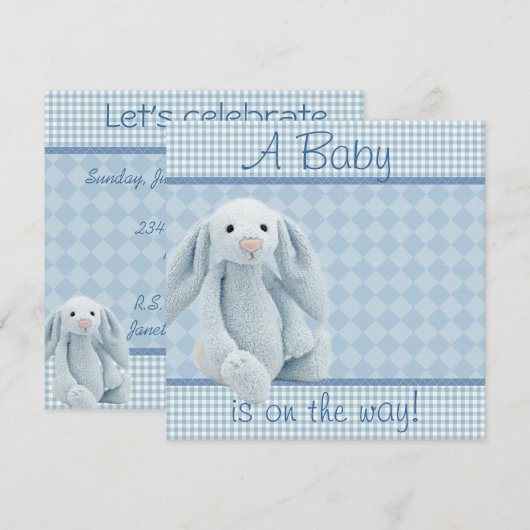 シャワーへの招待 招待状 (正面/裏面)