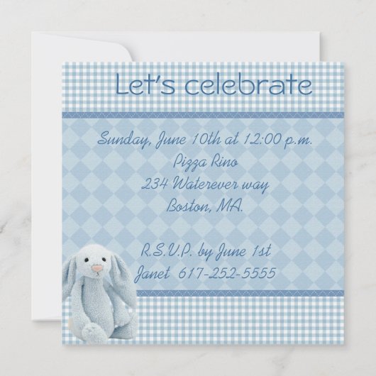 シャワーへの招待 招待状 (裏面)