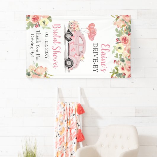 シャワーを介してフローラピンクのドライブでドライブ 横断幕 (インサイチュ)