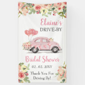 シャワーを介してフローラピンクのドライブでドライブ 横断幕 (縦)