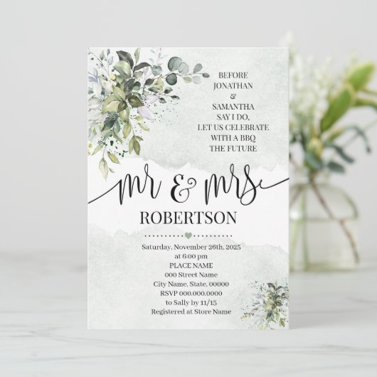 シャワーを浴びる前にユーカリの緑が多い 招待状 (スタンド正面)