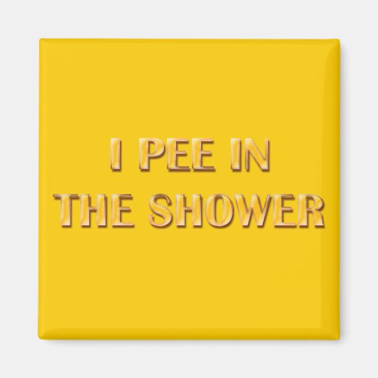 シャワーを浴びる マグネット (正面)