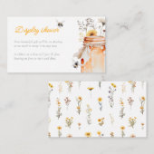 シャワーを表示する途中の小さな蜂蜜 エンクロージャーカード (正面/裏面)