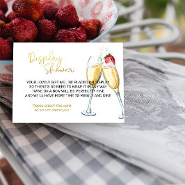 シャワーイチゴとシャンパンを表示 エンクロージャーカード