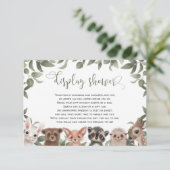 シャワーウッドランドの動物の森の友人を表示 エンクロージャーカード (スタンド正面)