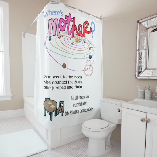 シャワーカーテンお母さんは？ シャワーカーテン (インサイチュ)