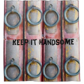 シャワーカーテンがハンサム保にロックされる シャワーカーテン (正面)