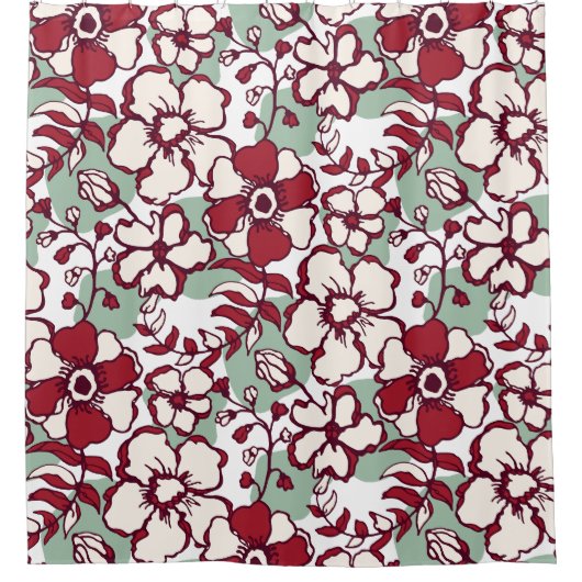 シャワーカーテンでバスルームスタイリッシュを持ち上げる シャワーカーテン (正面)