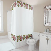 シャワーカーテンで芽を出す牡丹 シャワーカーテン (インサイチュ)