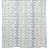 シャワーカーテンと抽象芸術植物オーナメント。 シャワーカーテン (正面)