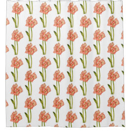 シャワーカーテンにキャンディーケーンリリー シャワーカーテン