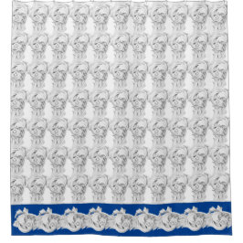 シャワーカーテンに大理石のテンドリル シャワーカーテン