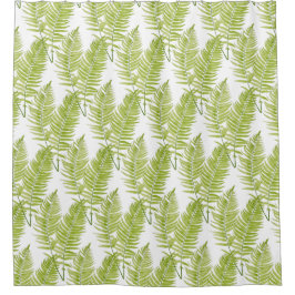 シャワーカーテンに羽のようなシダ シャワーカーテン