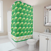 シャワーカーテンに黄色のマグノリア シャワーカーテン (インサイチュ)