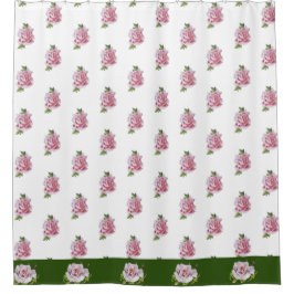 シャワーカーテンの彫刻バラ シャワーカーテン