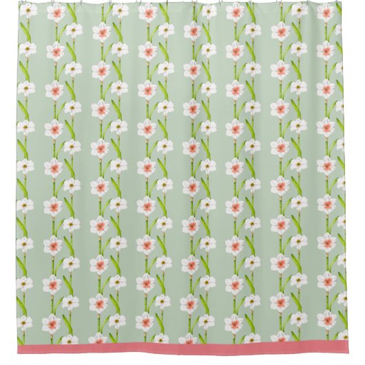 シャワーカーテンの水仙 シャワーカーテン (正面)