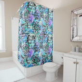 シャワーカーテンの物理記号と数学記号ギーク シャワーカーテン (インサイチュ)