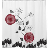 シャワーカーテンひまわり シャワーカーテン (正面)