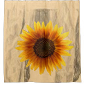 シャワーカーテンひまわり シャワーカーテン (正面)