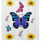 シャワーカーテンひまわり シャワーカーテン (正面)